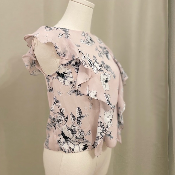 Miss Selfridge Silky Ruffled Blouse - Picture 2 of 4